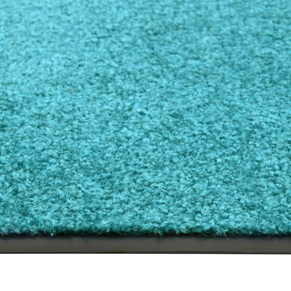 Doormat Washable Cyan 60x90 cm