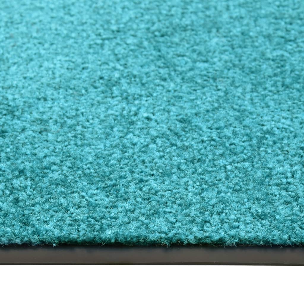 Doormat Washable Cyan 60x180 cm