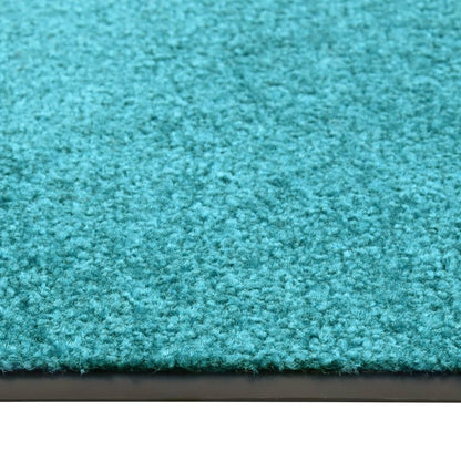 Doormat Washable Cyan 60x180 cm