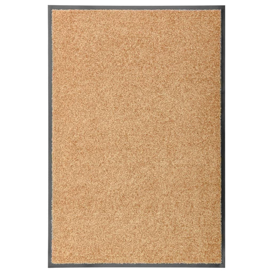 Doormat Washable Cream 60x90 cm