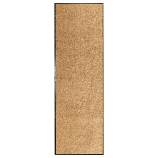 Doormat Washable Cream 60x180 cm