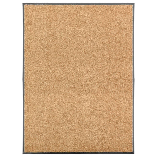 Doormat Washable Cream 90x120 cm