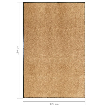Doormat Washable Cream 120x180 cm
