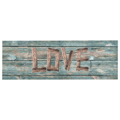 Kitchen Floor Mat Washable Love 45x150 cm