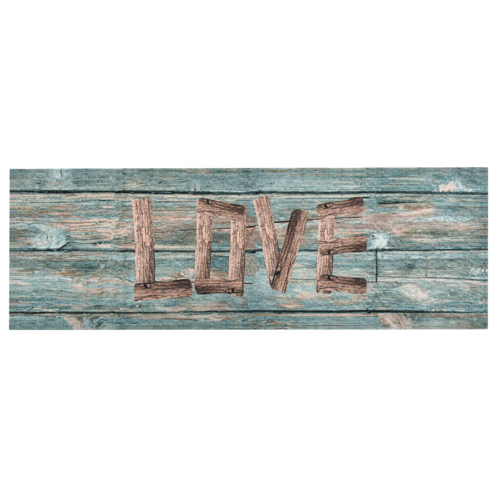 Kitchen Floor Mat Washable Love 60x180 cm
