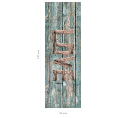 Kitchen Floor Mat Washable Love 60x180 cm