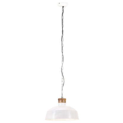 Industrial Hanging Lamp 58 cm White E27