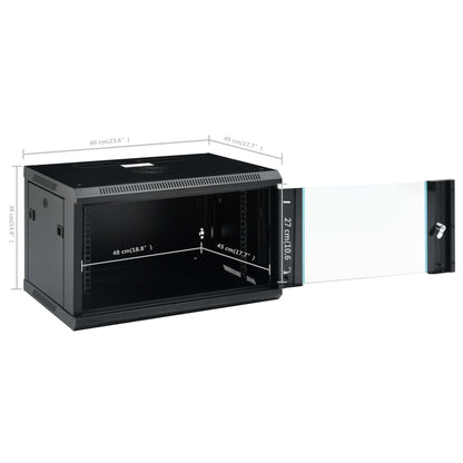 6U Wall Mounted Network Cabinet 19 IP20 600x450x375 mm