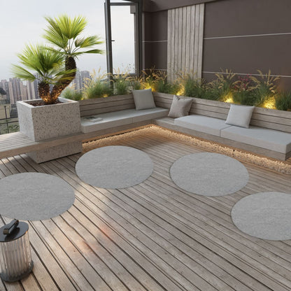 Artificial Grass with Studs Dia.130 cm Grey Round