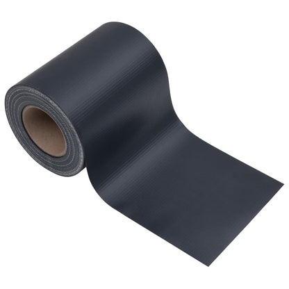 Garden Privacy Screens 4 pcs PVC 35x0.19 m Matte Dark Grey