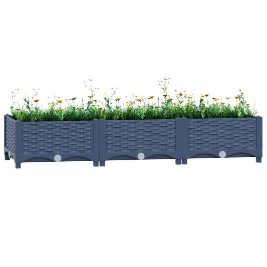 Raised Bed 120x40x23 cm Polypropylene