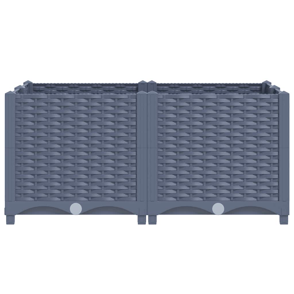 Raised Bed 80x80x38 cm Polypropylene