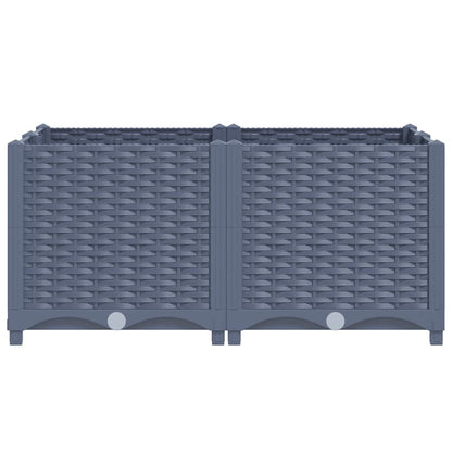 Raised Bed 80x80x38 cm Polypropylene