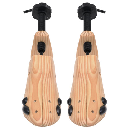 Shoe Trees 2 Pairs Size 36-40 Solid Pine Wood