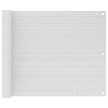 Balcony Screen White 75x300 cm HDPE