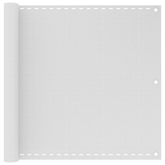 Balcony Screen White 90x500 cm HDPE