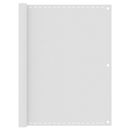 Balcony Screen White 120x400 cm HDPE