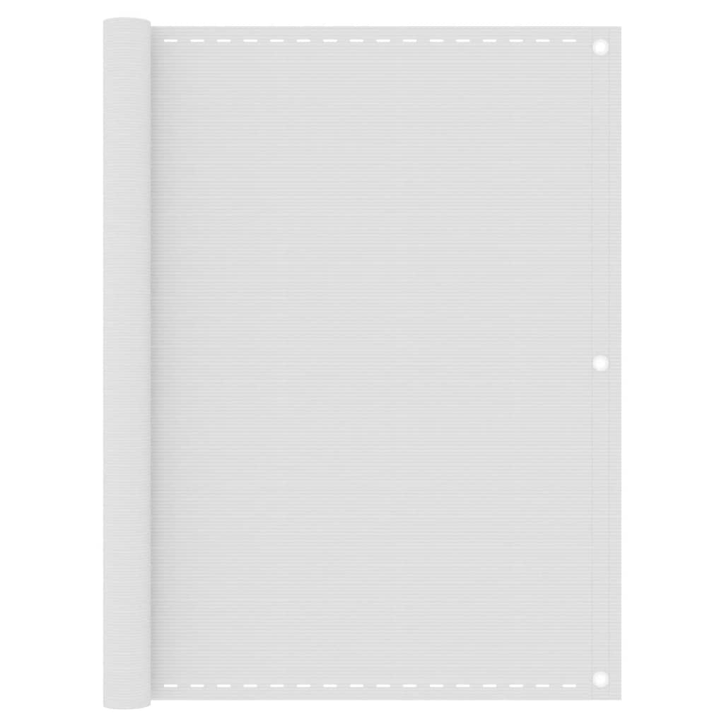 Balcony Screen White 120x500 cm HDPE
