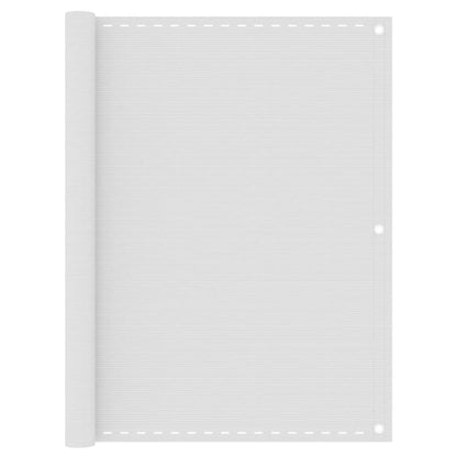 Balcony Screen White 120x500 cm HDPE