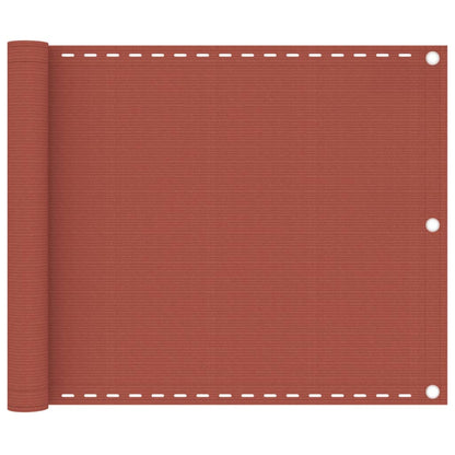 Balcony Screen Terracotta 75x300 cm HDPE