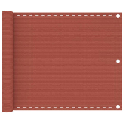 Balcony Screen Terracotta 75x600 cm HDPE