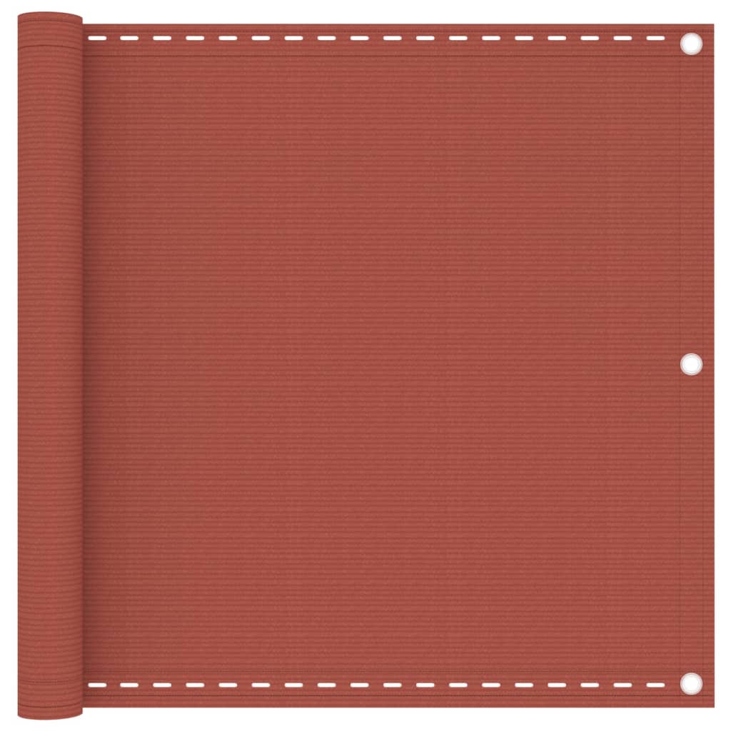 Balcony Screen Terracotta 90x600 cm HDPE