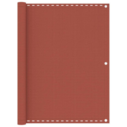 Balcony Screen Terracotta 120x600 cm HDPE