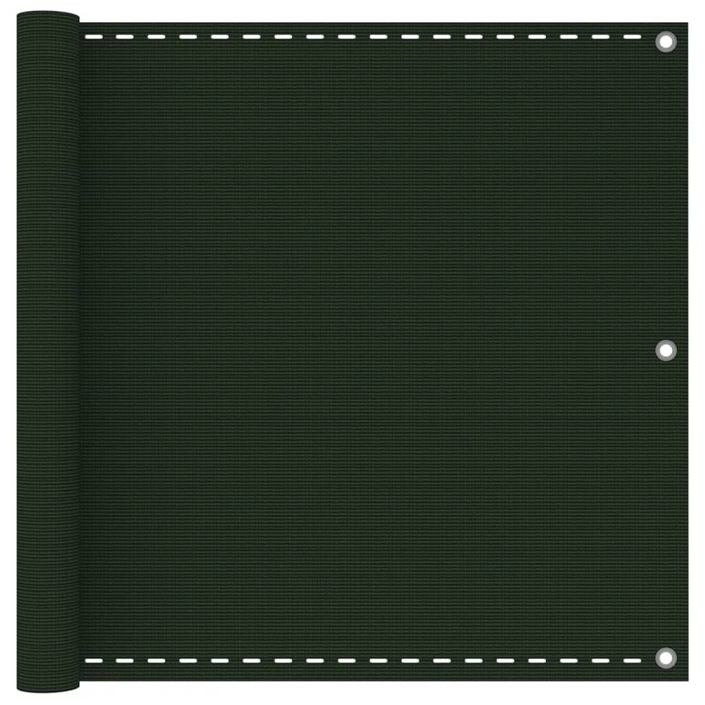 Balcony Screen Dark Green 90x300 cm HDPE
