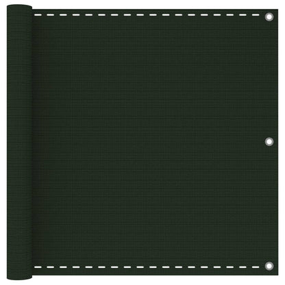 Balcony Screen Dark Green 90x400 cm HDPE