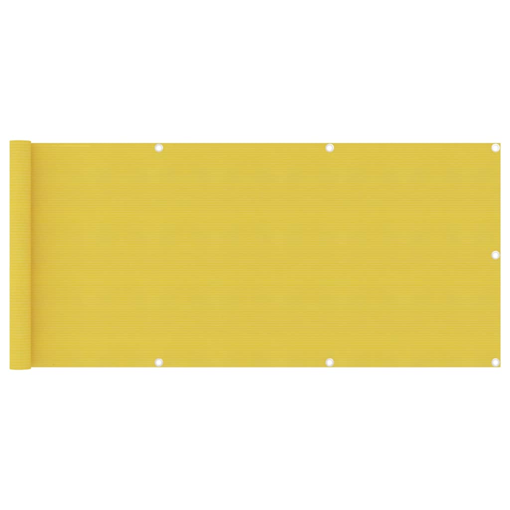 Balcony Screen Yellow 75x500 cm HDPE