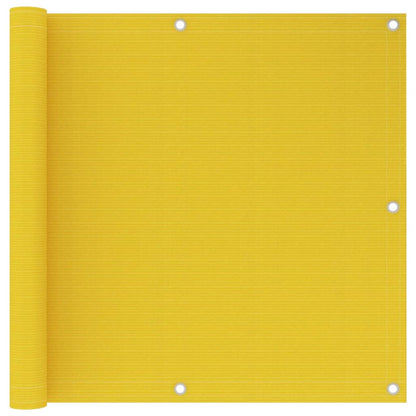 Balcony Screen Yellow 90x600 cm HDPE