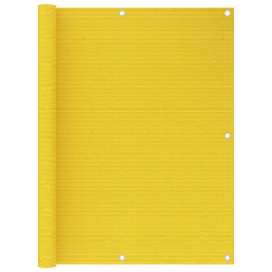 Balcony Screen Yellow 120x300 cm HDPE