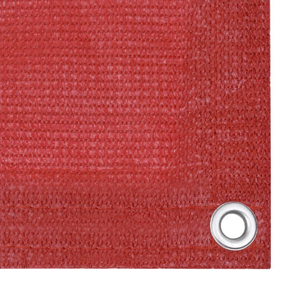 Balcony Screen Red 75x600 cm HDPE