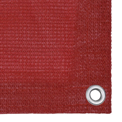 Balcony Screen Red 90x400 cm HDPE