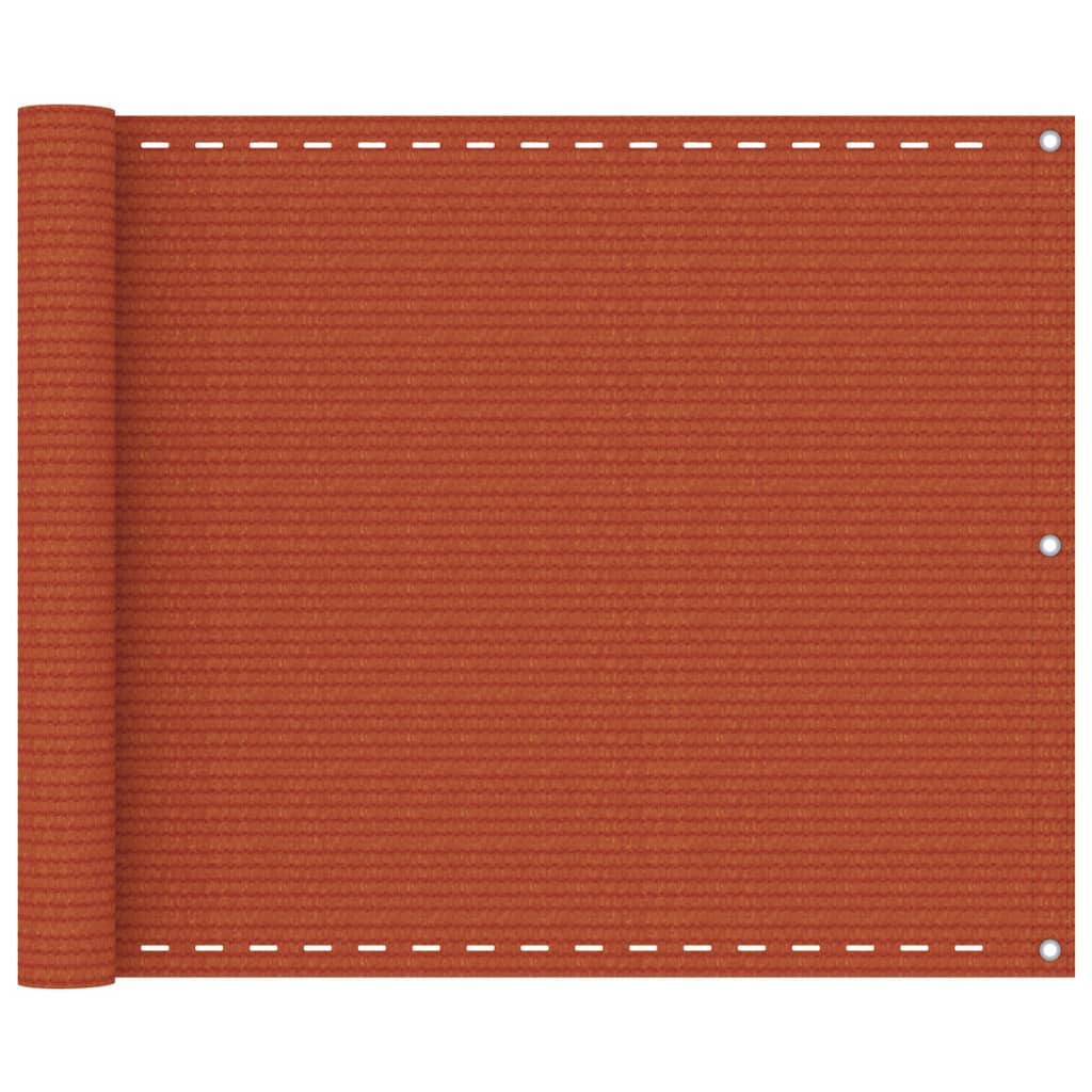 Balcony Screen Orange 75x300 cm HDPE