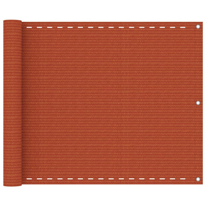 Balcony Screen Orange 75x300 cm HDPE