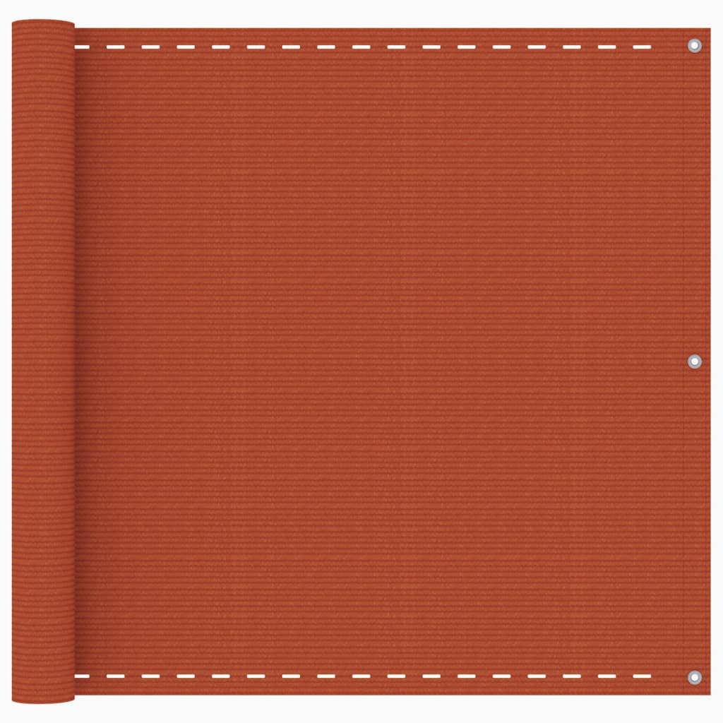 Balcony Screen Orange 90x400 cm HDPE