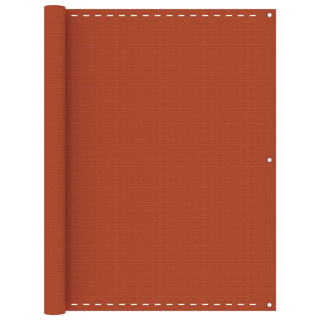Balcony Screen Orange 120x400 cm HDPE