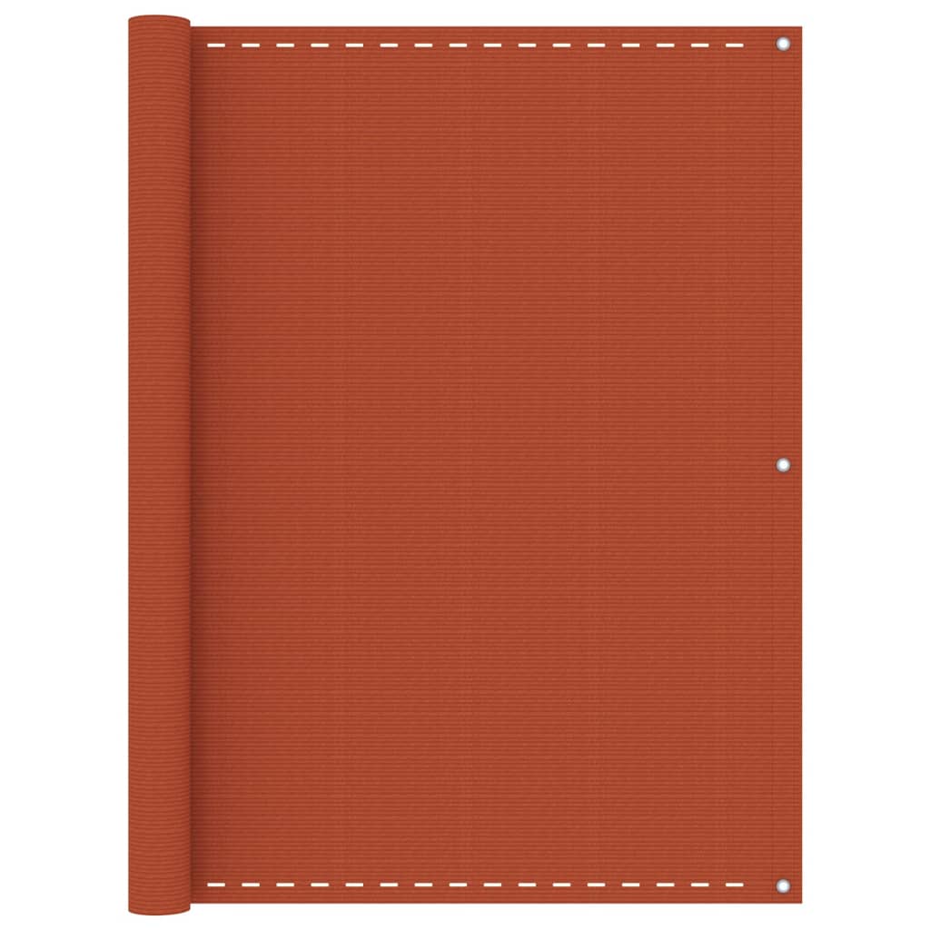 Balcony Screen Orange 120x500 cm HDPE