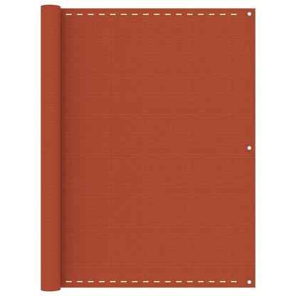 Balcony Screen Orange 120x500 cm HDPE
