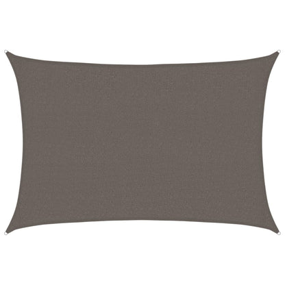 Sunshade Sail 160 g/m² Anthracite 2.5x4 m HDPE