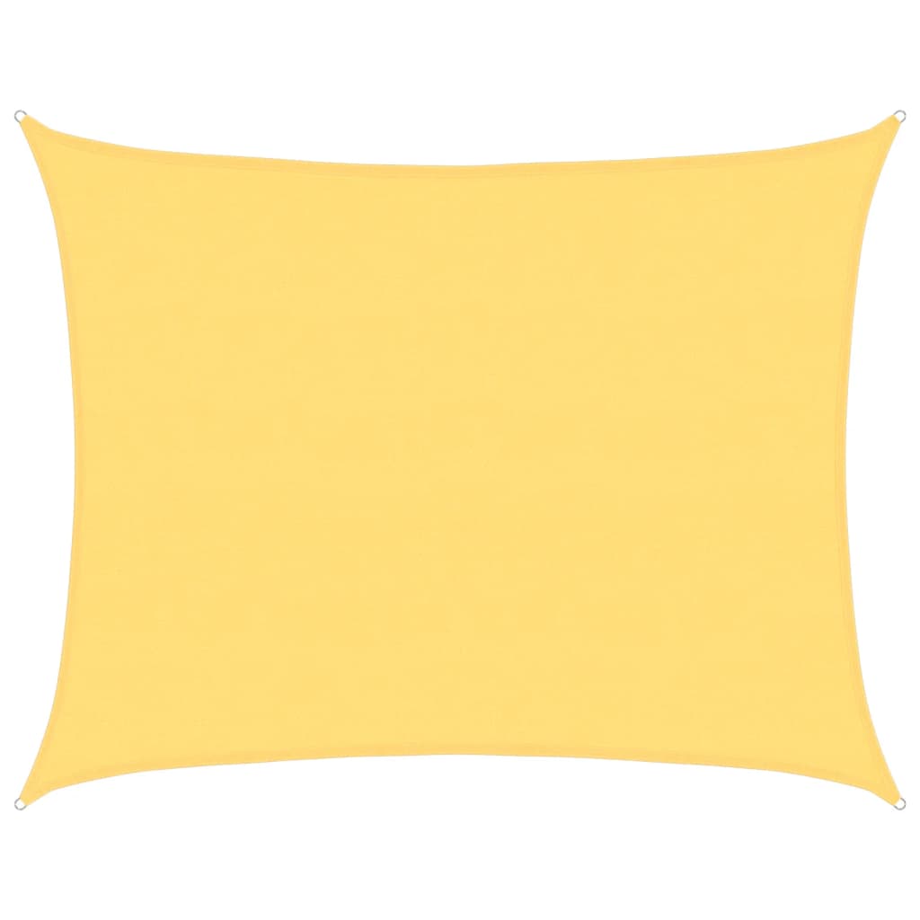 Sunshade Sail 160 g/m² Beige 6x7 m HDPE