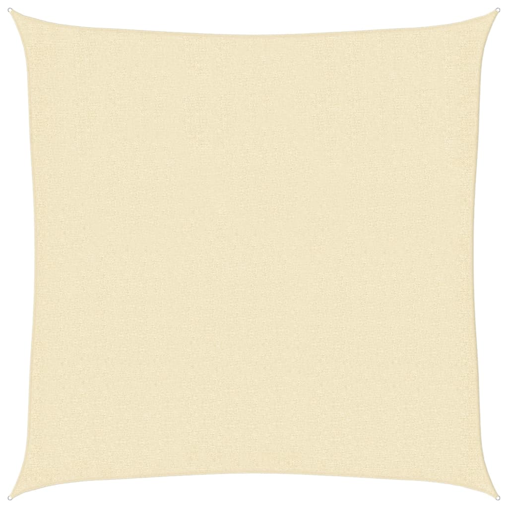 Sunshade Sail 160 g/m² Cream 3x3 m HDPE