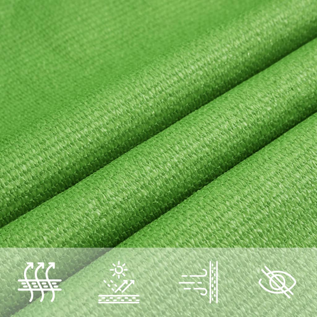 Sunshade Sail 160 g/m² Light Green 5x8 m HDPE