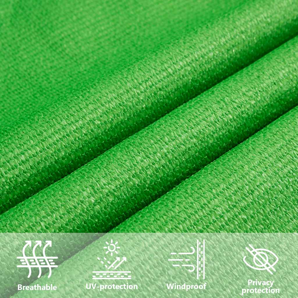 Sunshade Sail 160 g/m² Light Green 5x8 m HDPE