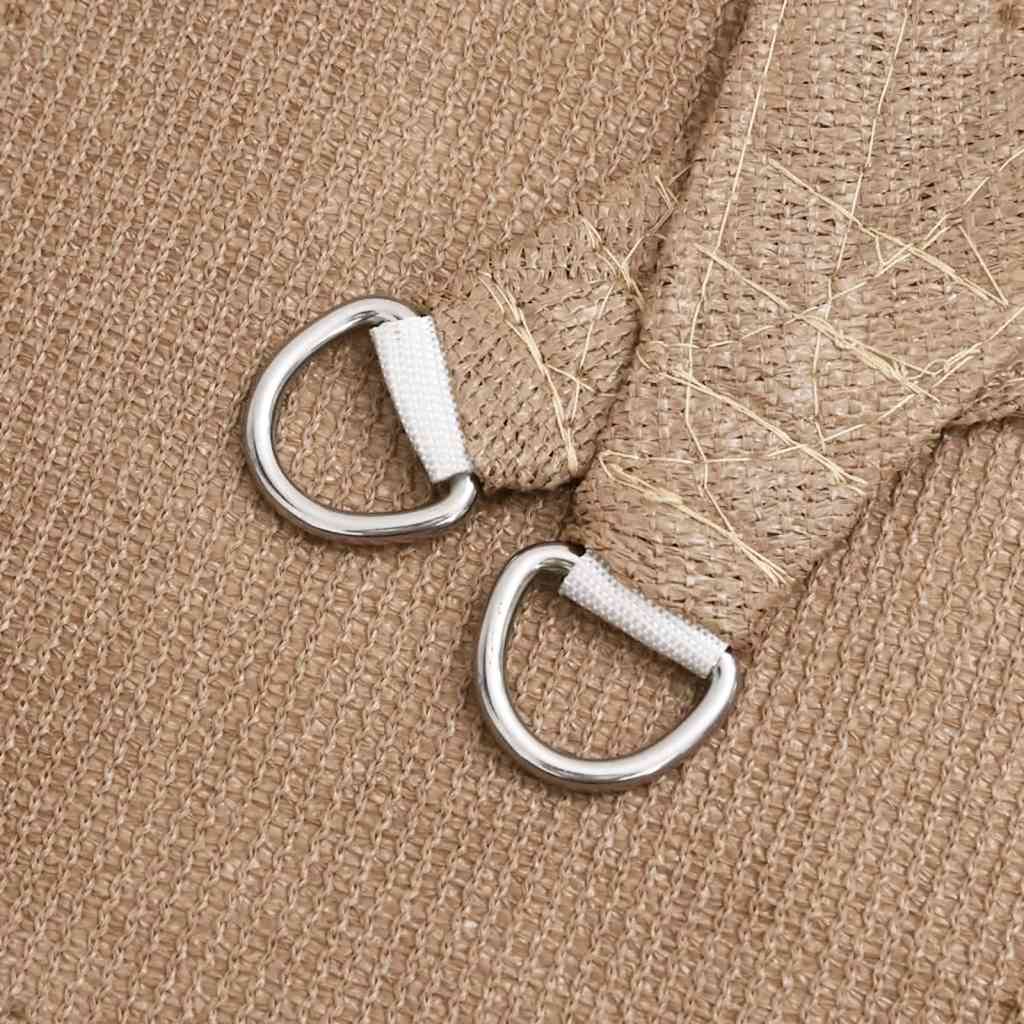 Sunshade Sail 160 g/m² Taupe 4x4x5.8 m HDPE