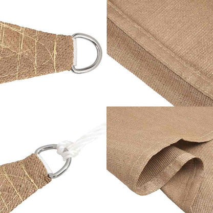 Sunshade Sail 160 g/m² Taupe 4.5x4.5x4.5 m HDPE