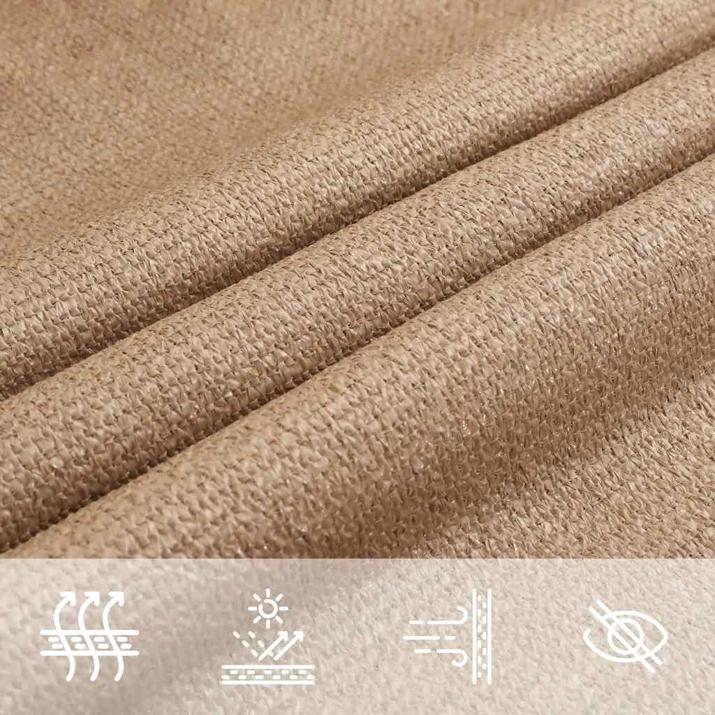 Sunshade Sail 160 g/m² Taupe 4.5x4.5x4.5 m HDPE