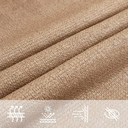 Sunshade Sail 160 g/m² Taupe 3/4x2 m HDPE