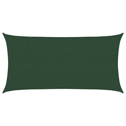 Sunshade Sail 160 g/m² Dark Green 2x4 m HDPE